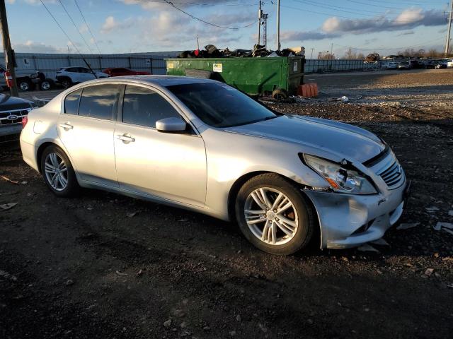 JN1CV6AP9DM711596 - 2013 INFINITI G37 BASE SILVER photo 4