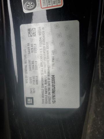 1G1FK1R65J0133994 - 2018 CHEVROLET CAMARO ZL1 黑色 照片 13