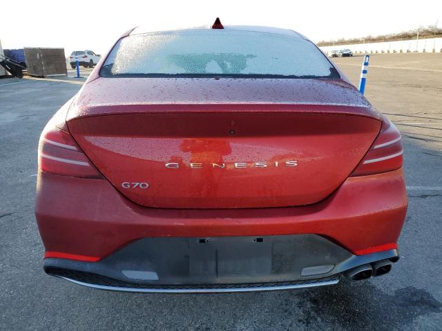 KMTG34TA0NU095534 - 2022 GENESIS G70 BASE RED photo 6