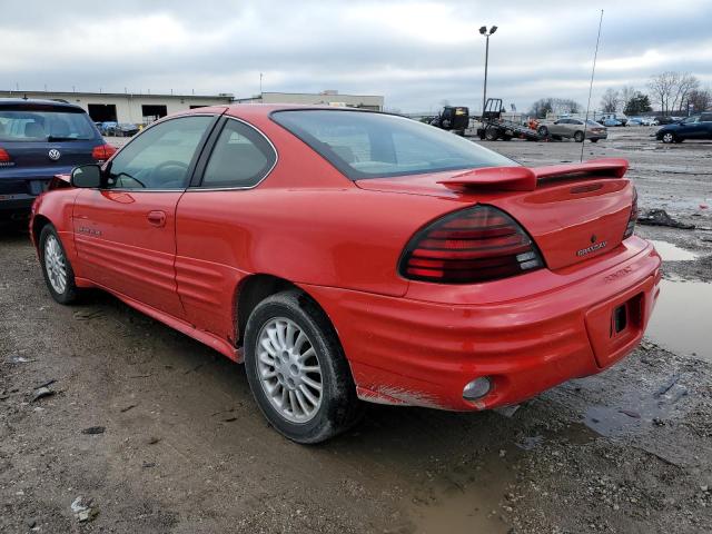 1G2NF12E31M574173 - 2001 PONTIAC GRAND AM SE1 RED photo 2