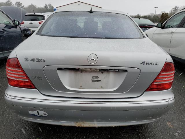 WDBNG83J54A402440 - 2004 MERCEDES-BENZ S 430 4MATIC SILVER photo 6