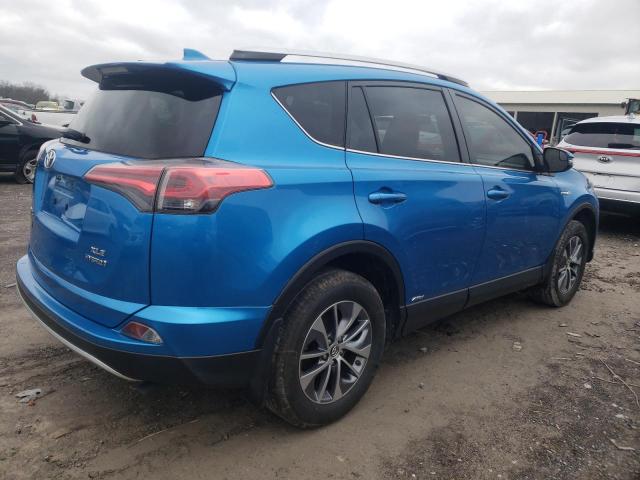 JTMRJREV4GD007128 - 2016 TOYOTA RAV4 HV XLE BLUE photo 3