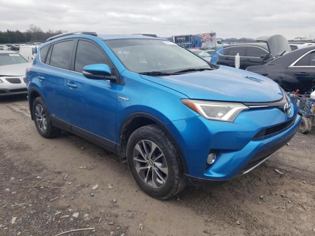 JTMRJREV4GD007128 - 2016 TOYOTA RAV4 HV XLE BLUE photo 4