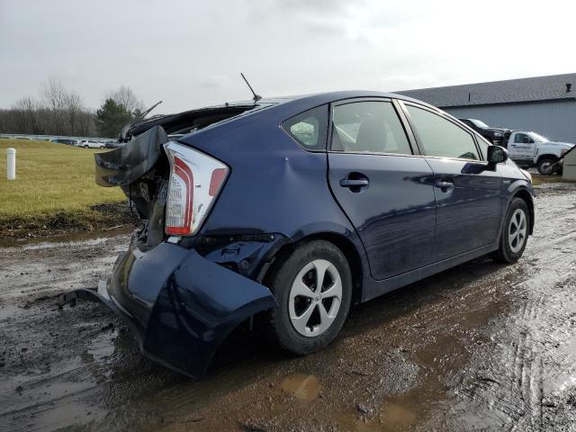 JTDKN3DU0D0350176 - 2013 TOYOTA PRIUS BLUE photo 3