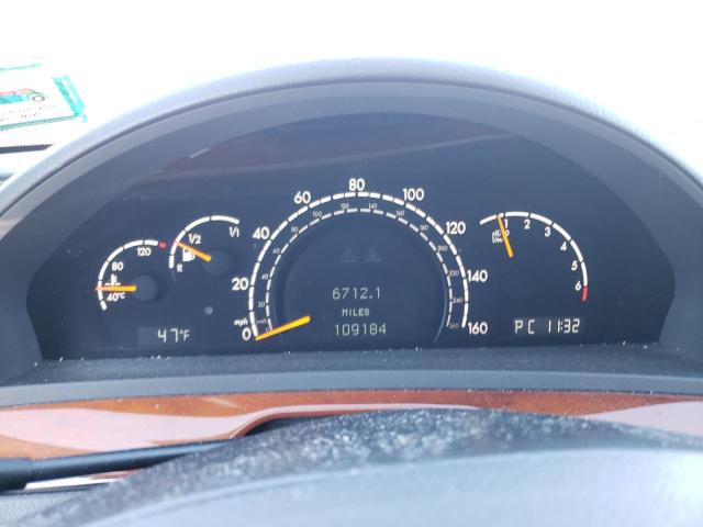 WDBNG83J83A367665 - 2003 MERCEDES-BENZ S 430 4MATIC SILVER photo 9