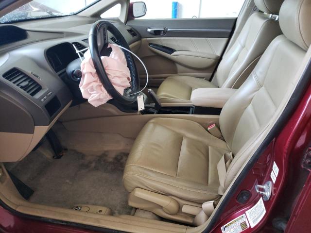 2HGFA16988H503870 - 2008 HONDA CIVIC EXL ბურგუნდია ფოტო 7