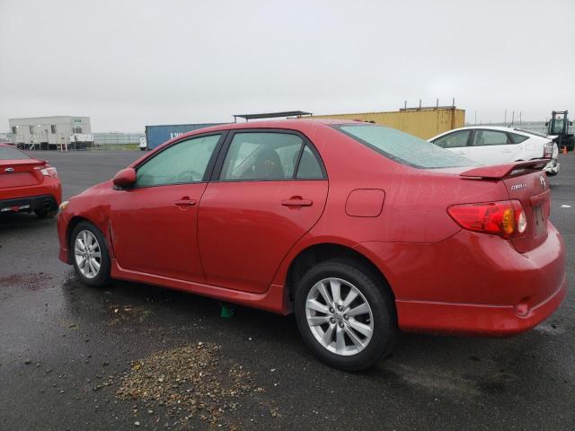 1NXBU4EE0AZ214808 - 2010 TOYOTA COROLLA BASE RED photo 2