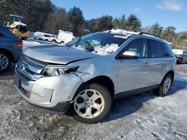 2FMDK4JC1EBB83082 - 2014 FORD EDGE SEL SILVER photo 1