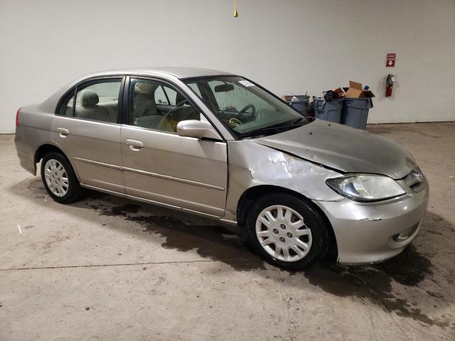 2HGES16505H503878 - 2005 HONDA CIVIC LX TAN photo 4