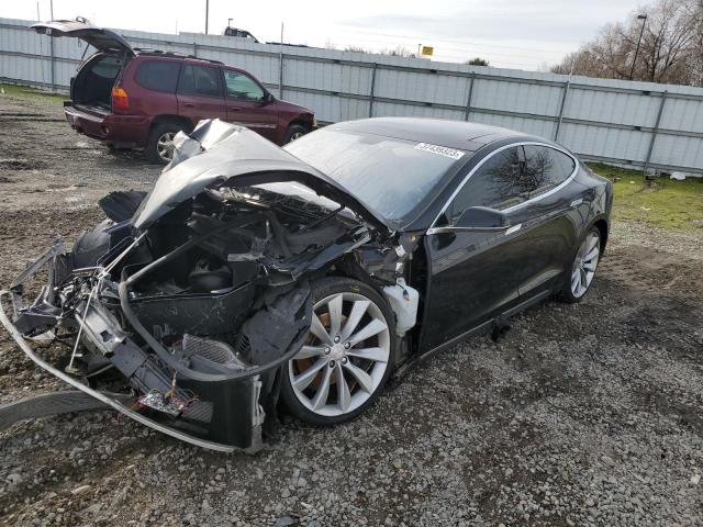5YJSA1DPXCFP02898 - 2012 TESLA MODEL S Սև լուսանկար 1