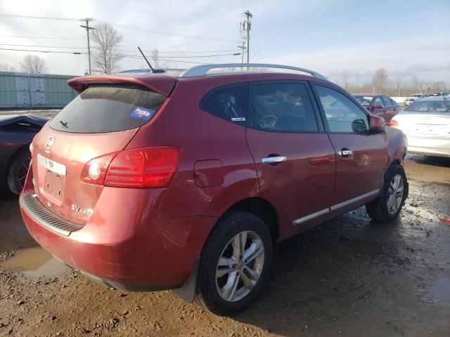 JN8AS5MVXCW360612 - 2012 NISSAN ROGUE S BURGUNDY photo 3