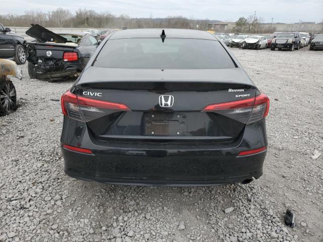 2HGFE2F58NH507677 - 2022 HONDA CIVIC SPORT BLACK photo 6