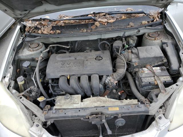 2T1KR32E24C262560 - 2004 TOYOTA COROLLA MA XR SILVER photo 11