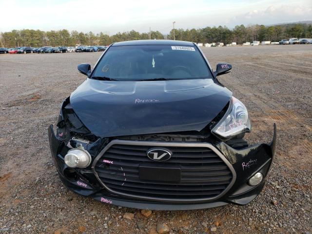 KMHTC6AE1GU300775 - 2016 HYUNDAI VELOSTER TURBO BLACK photo 5