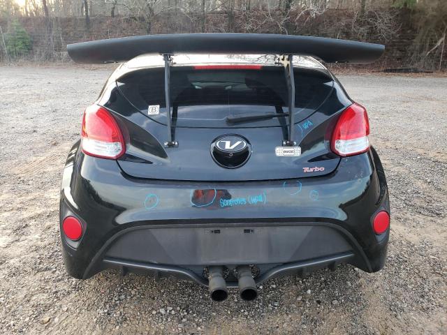 KMHTC6AE1GU300775 - 2016 HYUNDAI VELOSTER TURBO BLACK photo 6