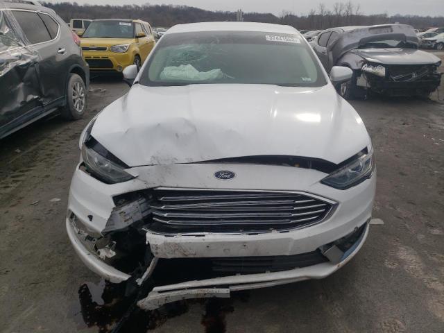 3FA6P0LU7JR161960 - 2018 FORD FUSION SE HYBRID WHITE photo 5