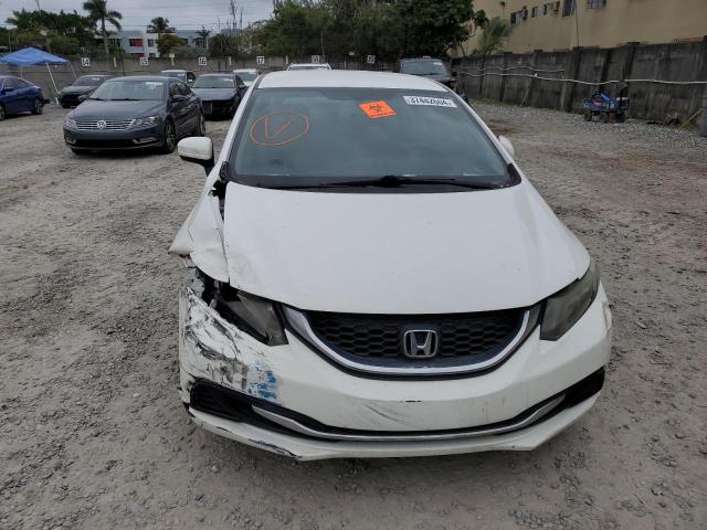 19XFB2F52FE075818 - 2015 HONDA CIVIC LX WHITE photo 5