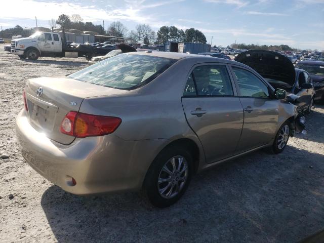 2T1BU40E79C025223 - 2009 TOYOTA COROLLA BASE GOLD photo 3