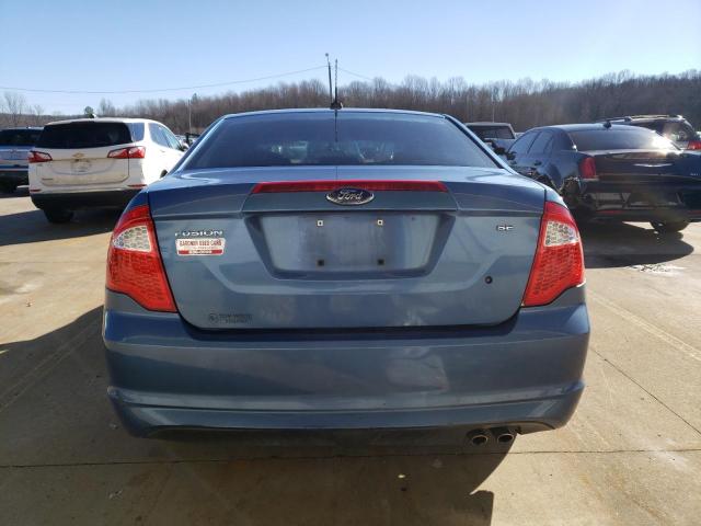 3FAHP0HA0AR258943 - 2010 FORD FUSION SE BLUE photo 6