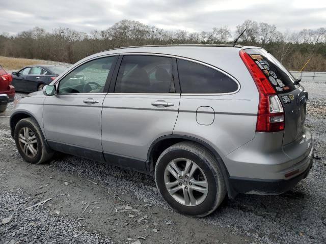 5J6RE3H70AL000456 - 2010 HONDA CR-V EXL SILVER photo 2