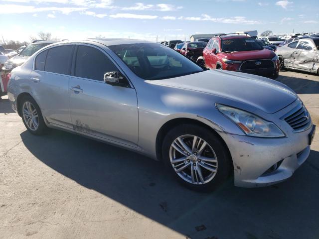 JN1CV6AP6CM628741 - 2012 INFINITI G37 BASE SILVER photo 4