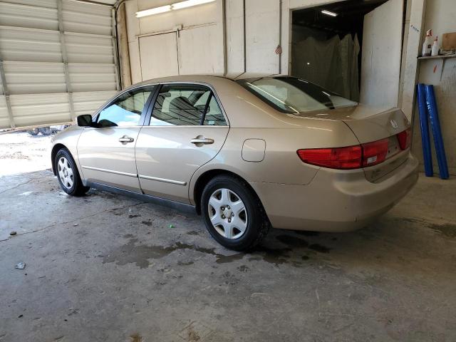 1HGCM56435A125201 - 2005 HONDA ACCORD LX TAN photo 2