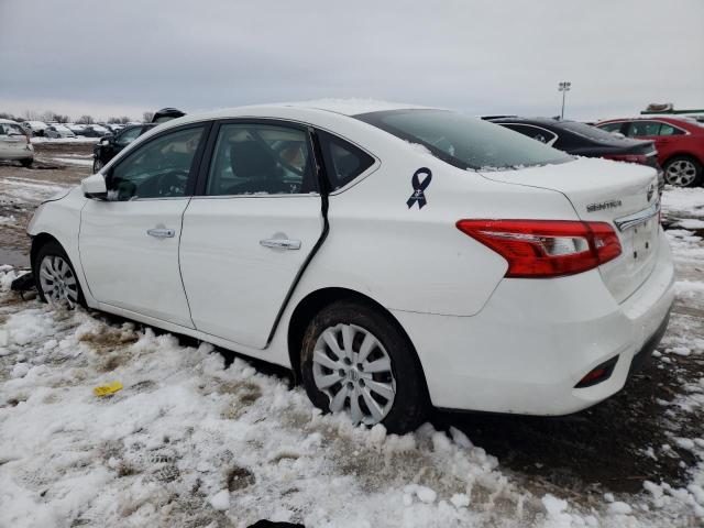 3N1AB7AP0GY285126 - 2016 NISSAN SENTRA S WHITE photo 2