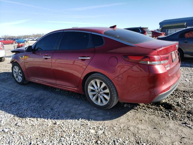 5XXGT4L38JG203852 - 2018 KIA OPTIMA LX RED photo 2