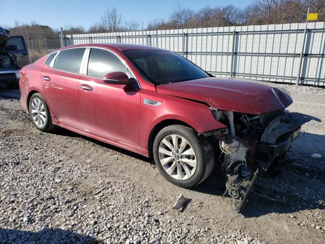 5XXGT4L38JG203852 - 2018 KIA OPTIMA LX RED photo 4