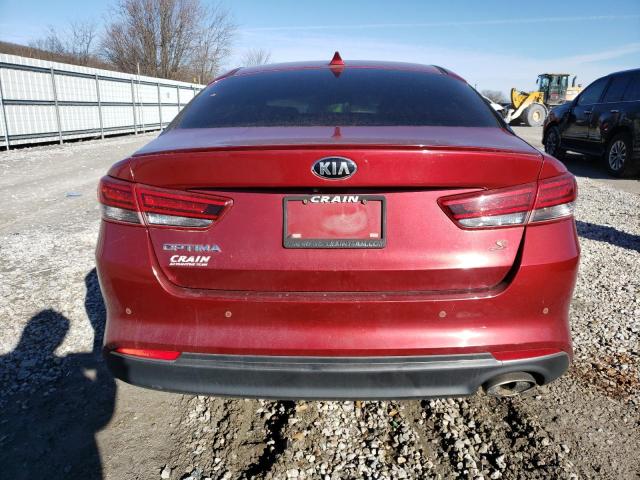 5XXGT4L38JG203852 - 2018 KIA OPTIMA LX RED photo 6