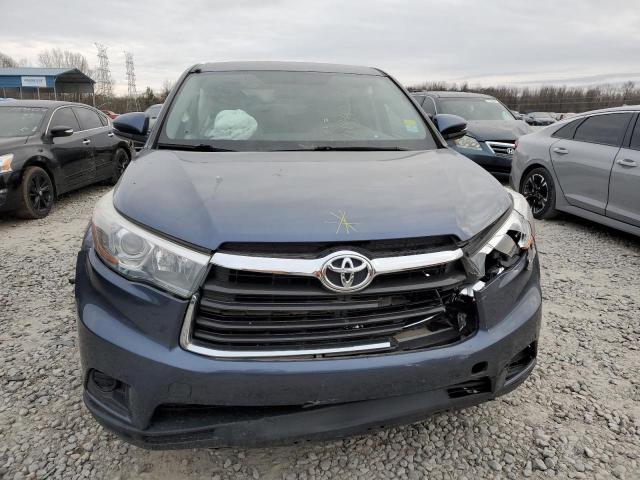 5TDZARFH2FS009178 - 2015 TOYOTA HIGHLANDER LE BLUE photo 5