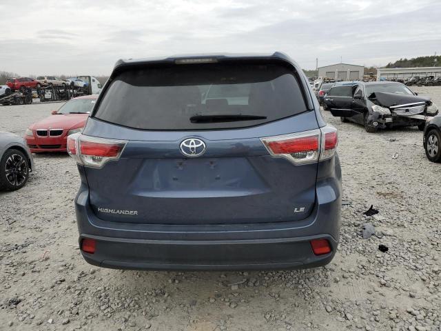 5TDZARFH2FS009178 - 2015 TOYOTA HIGHLANDER LE BLUE photo 6