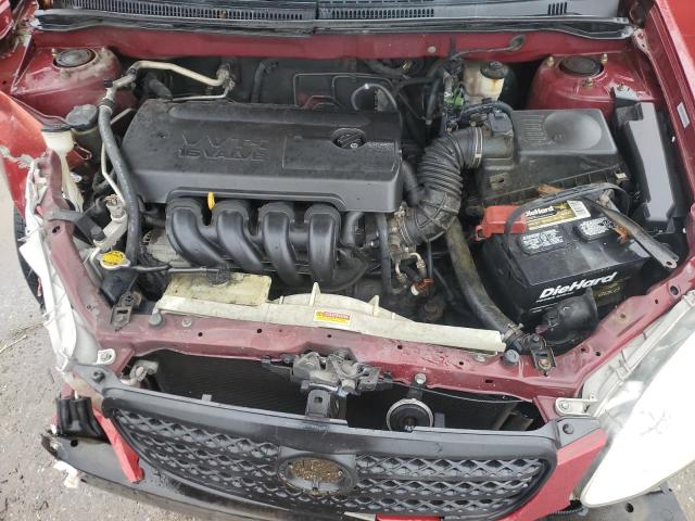 1NXBR32E05Z352502 - 2005 TOYOTA COROLLA CE RED photo 11