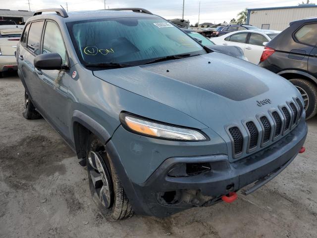 1C4PJMBS9EW308709 - 2014 JEEP CHEROKEE TRAILHAWK 灰色 照片 1