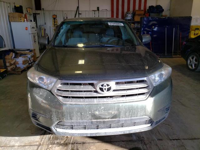 5TDBK3EHXDS189262 - 2013 TOYOTA HIGHLANDER BASE GREEN photo 5