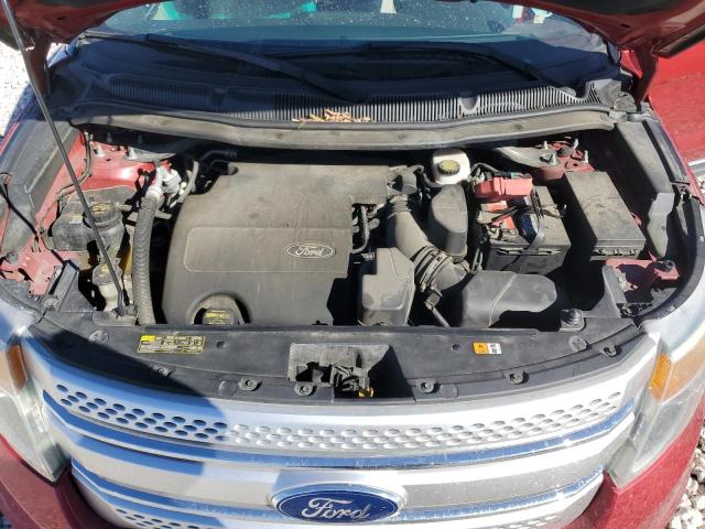 1FMHK7D80BGA53258 - 2011 FORD EXPLORER XLT RED photo 12