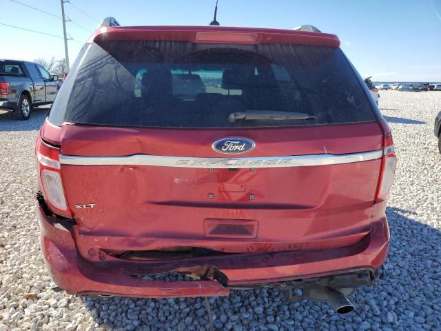 1FMHK7D80BGA53258 - 2011 FORD EXPLORER XLT RED photo 6