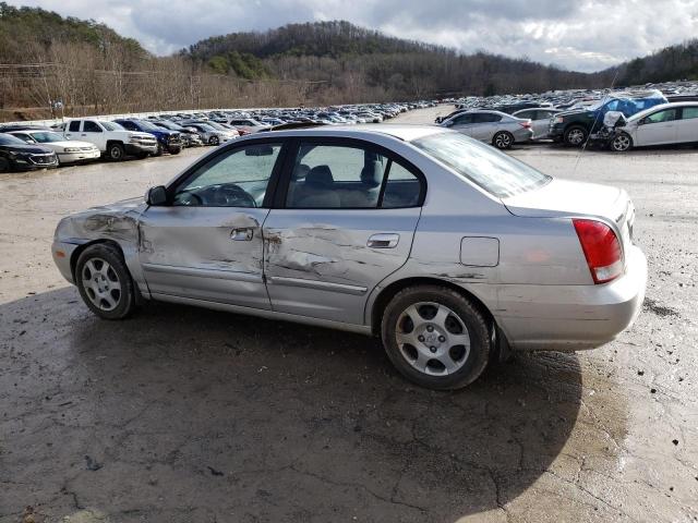 KMHDN45D52U278700 - 2002 HYUNDAI ELANTRA GLS SILVER photo 2