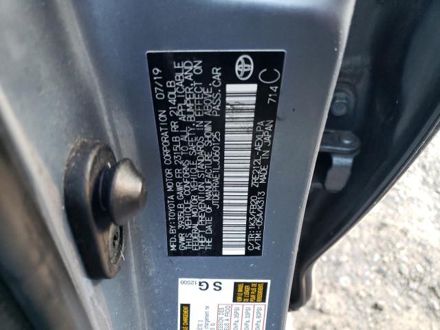 JTDEPRAE1LJ060125 - 2020 TOYOTA COROLLA LE BLUE photo 13