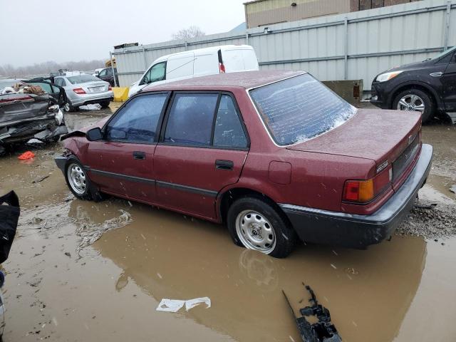 1HGED3649KA036371 - 1989 HONDA CIVIC DX MAROON photo 2