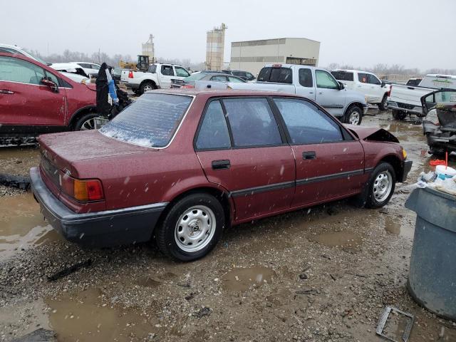 1HGED3649KA036371 - 1989 HONDA CIVIC DX MAROON photo 3