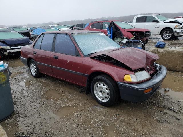 1HGED3649KA036371 - 1989 HONDA CIVIC DX MAROON photo 4