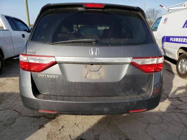 5FNRL5H66BB009682 - 2011 HONDA ODYSSEY EXL GRAY photo 6