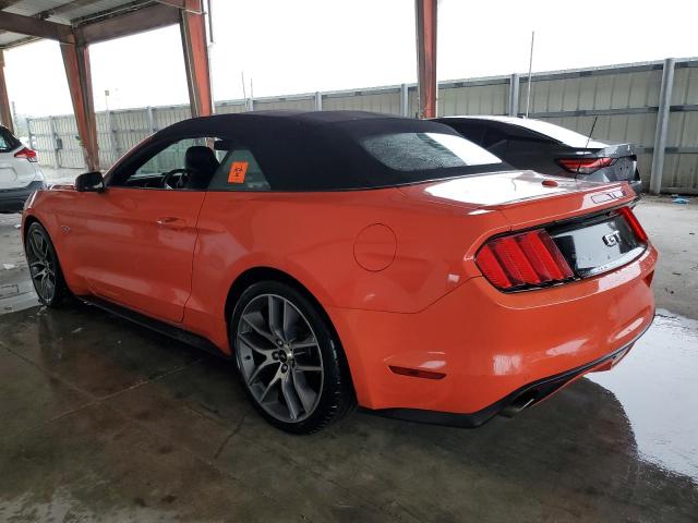 1FATP8FF7F5429737 - 2015 FORD MUSTANG GT ORANGE photo 2