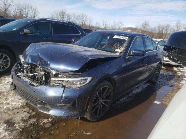 3MW5R7J09M8C01844 - 2021 BMW 330XI BLUE photo 1