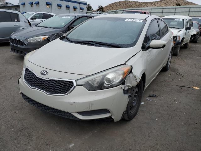 KNAFK4A66E5179795 - 2014 KIA FORTE LX WHITE photo 1