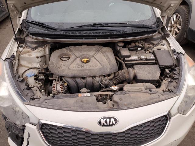 KNAFK4A66E5179795 - 2014 KIA FORTE LX WHITE photo 11