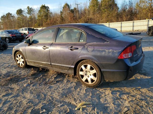 2HGFA16536H517489 - 2006 HONDA CIVIC LX BLUE photo 2