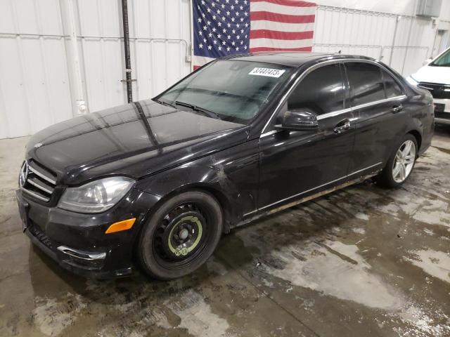WDDGF8AB2EG206856 - 2014 MERCEDES-BENZ C 300 4MATIC BLACK photo 1