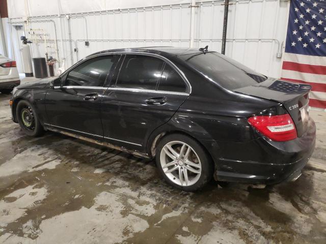 WDDGF8AB2EG206856 - 2014 MERCEDES-BENZ C 300 4MATIC BLACK photo 2